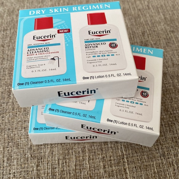 Eucerin Advanced Repair Lotion Advanced Cleanser Body & Face Dry Skin - Picture 6 of 9
